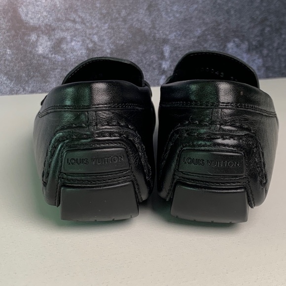 Louis Vuitton Black Leather Driving Loafers - Picture 3 of 4